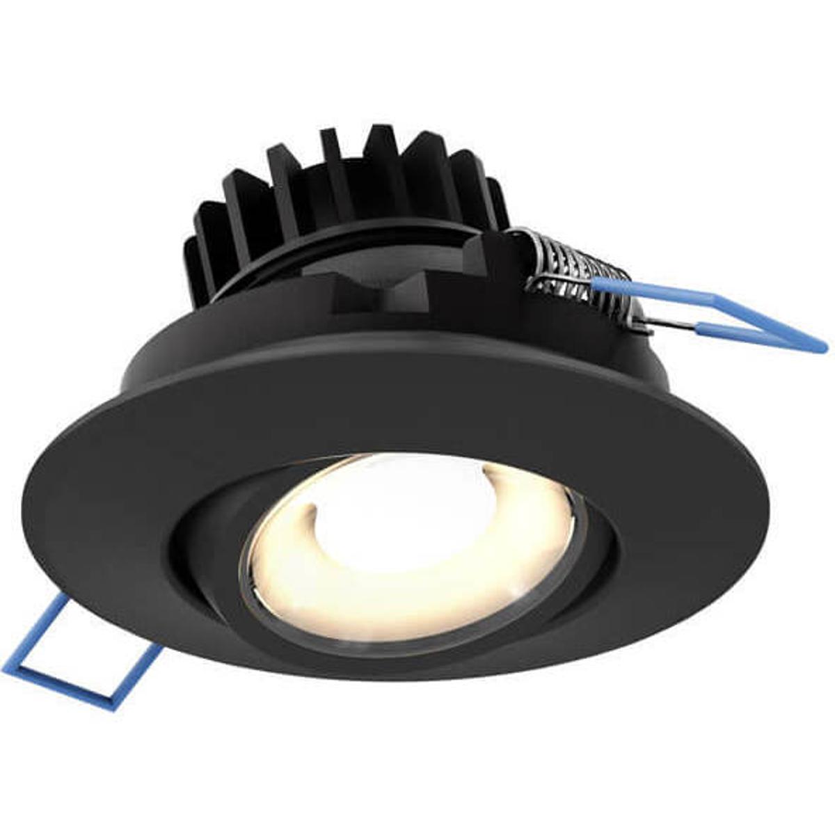 DALS Lighting LEDDOWNG3-CC-BK Scope Black 8.00 watt LED Directional in Color Temperature Changing, Recessed Gimbal Light