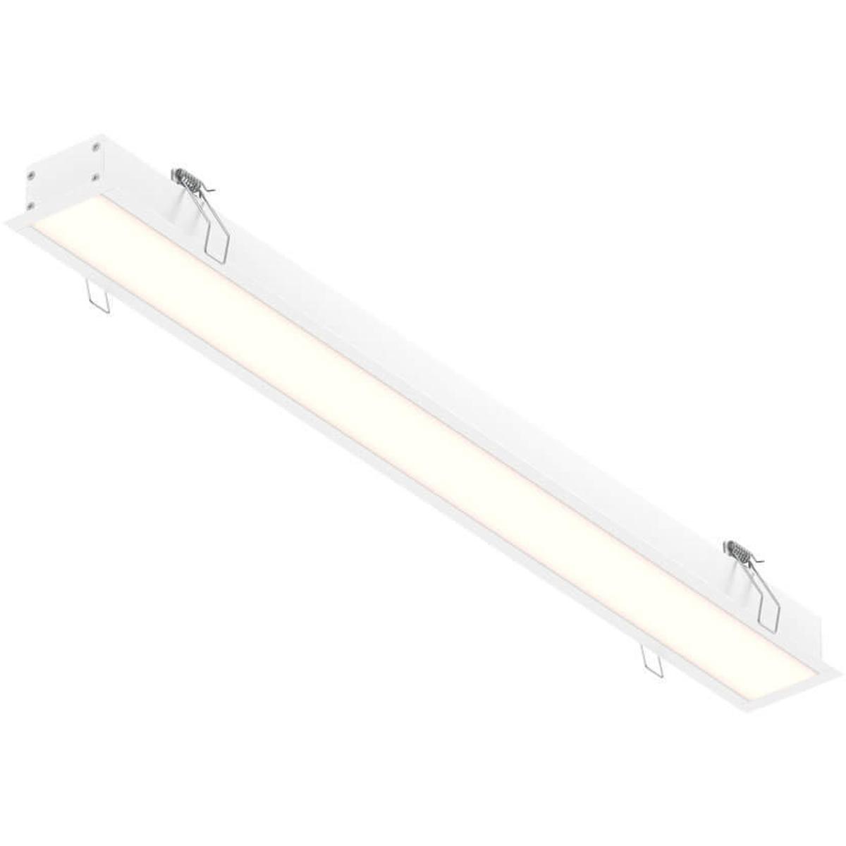 DALS Lighting LNR24CCWH Boulevard White Recessed Linear