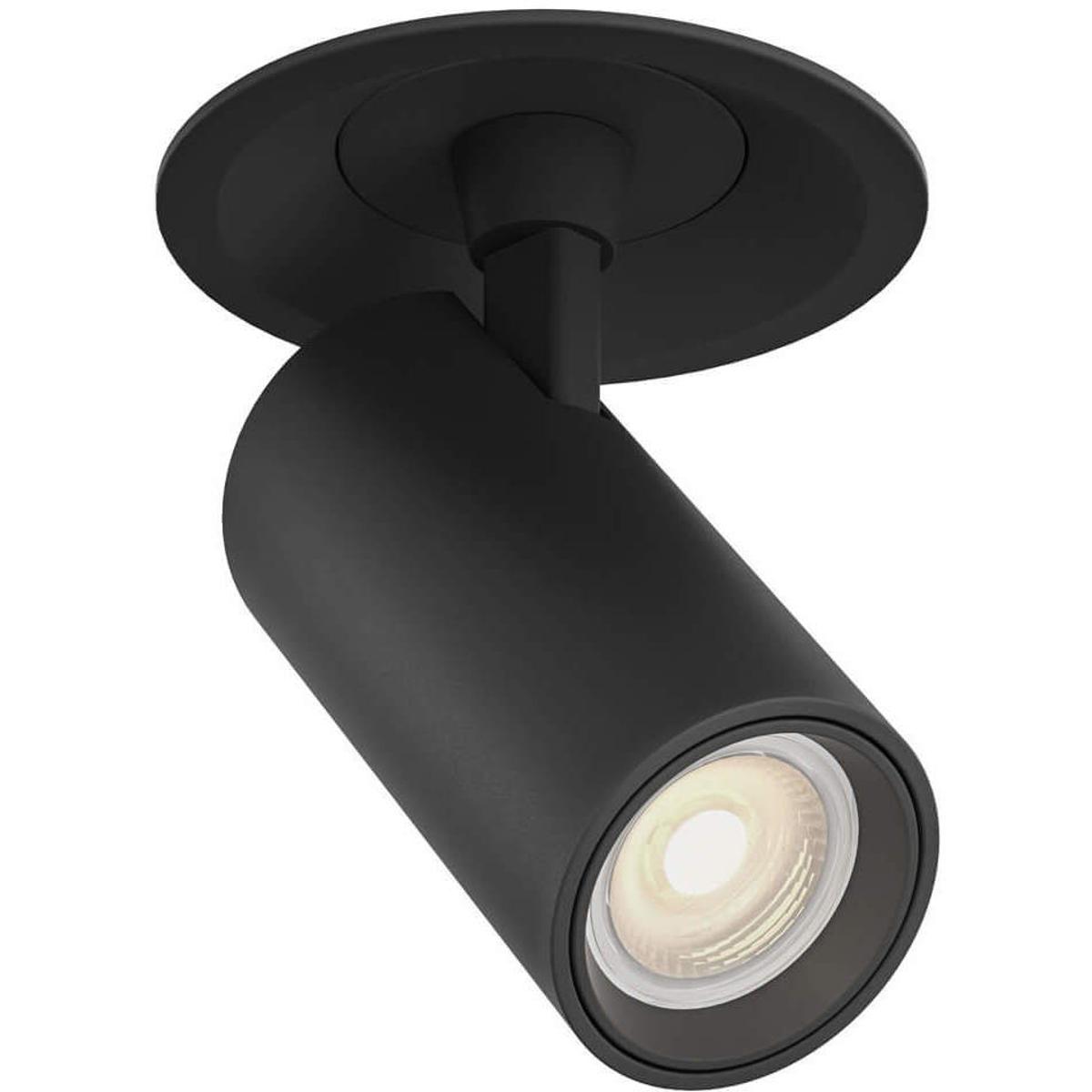 DALS Lighting MFD03-MW-CC-BK Aperture Black Directional Recessed Light