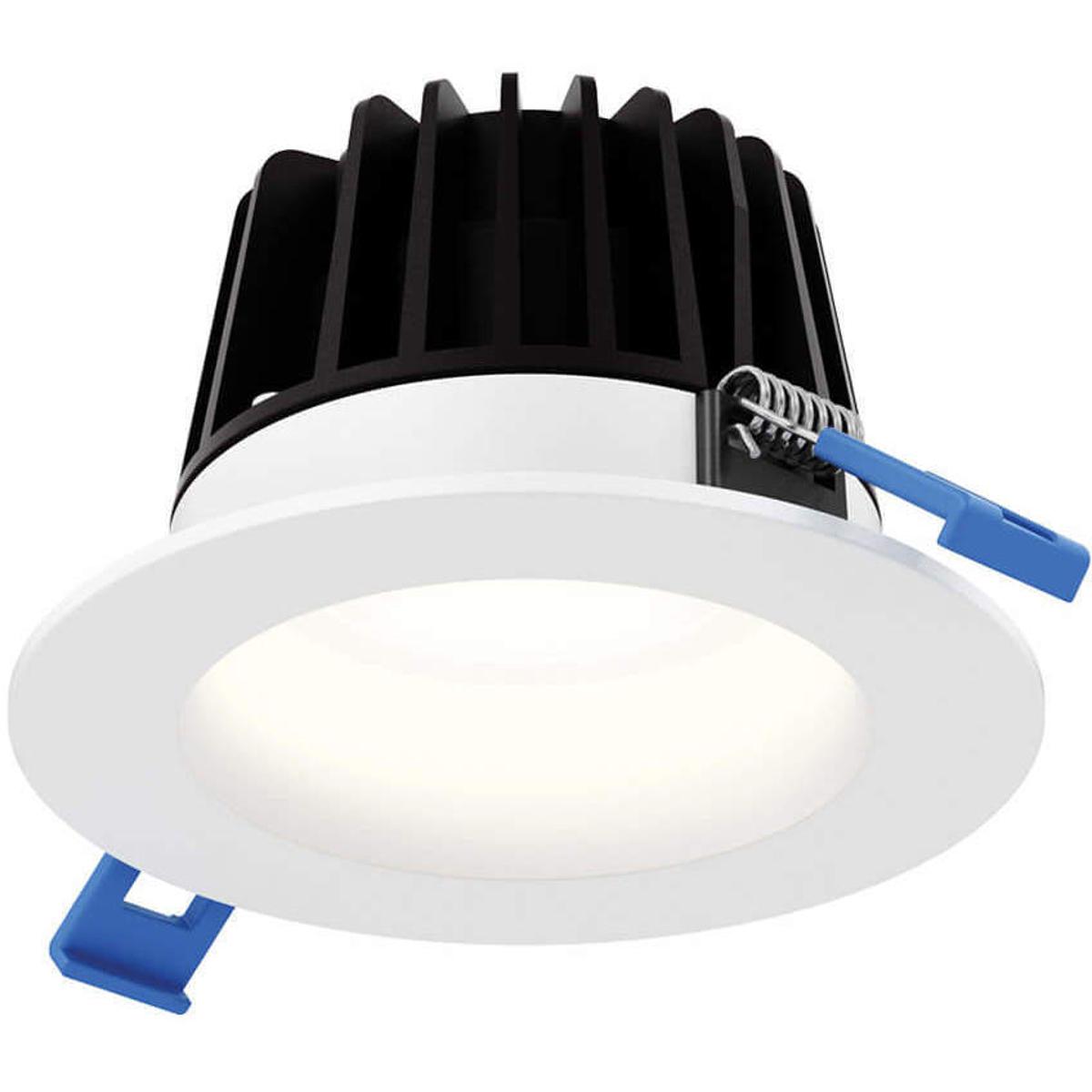 Element 4'' Round Regressed 5CCT LED Multi-Voltage Gimbal Downlight in White