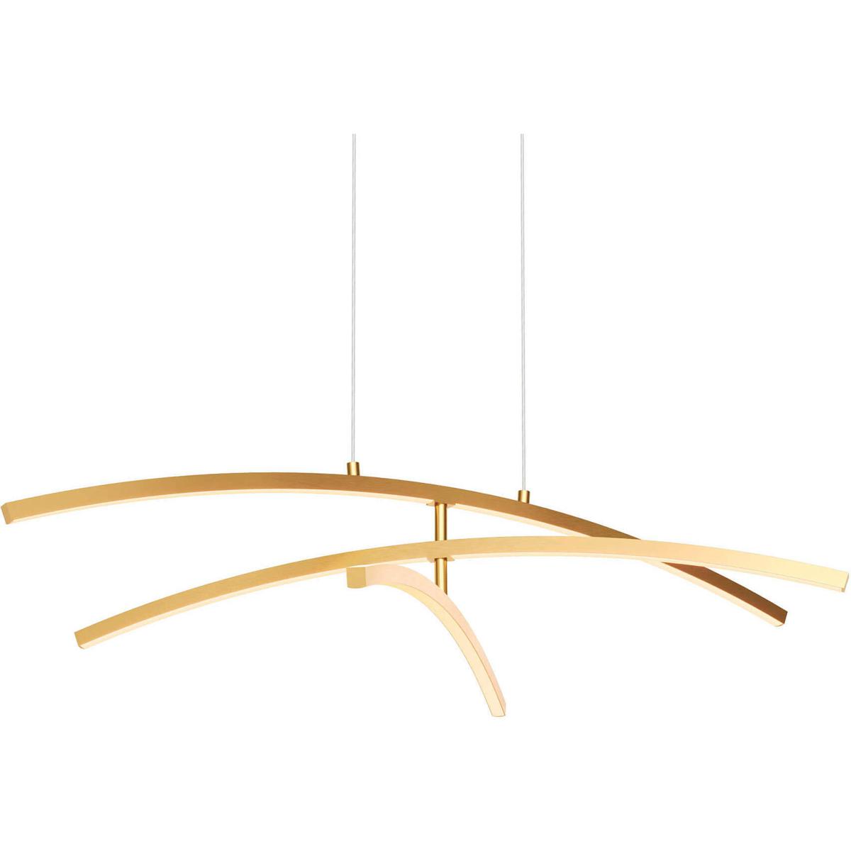 DALS Lighting W3PD36-CC-GD Sway 3 Light 4.3 inch Black Pendant Ceiling Light in Gold