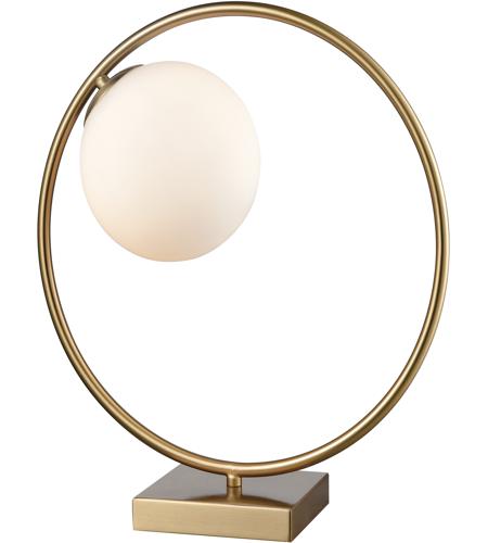 round brass table lamp