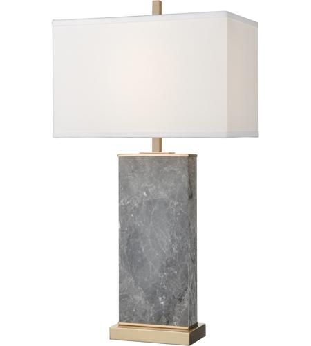 Dimond Lighting D4507 Archean 30 Inch 150 Watt Gray Marble Cafe Bronze Table Lamp Portable Light