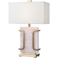 Archean 29 inch 150.00 watt Pink with Cafe Bronze Table Lamp Portable Light
