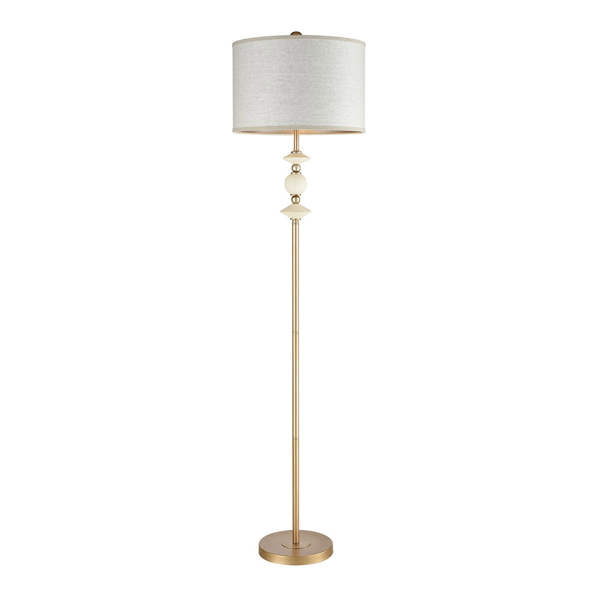 Dimond Lighting D3510 Briar Rose Floor Lamp Antique Gold Finish/White | eBay