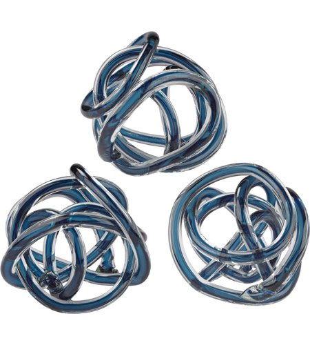Dimond Home 154-018/S3 Glass Knots Navy Blue Ornamental Accessory