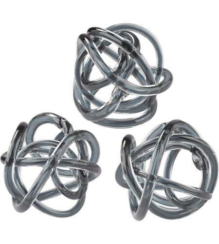Dimond Home 154-019/S3 Glass Knots Grey Ornamental Accessory