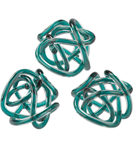 Dimond Home 154-020/S3 Glass Knots Aqua Ornamental Accessory