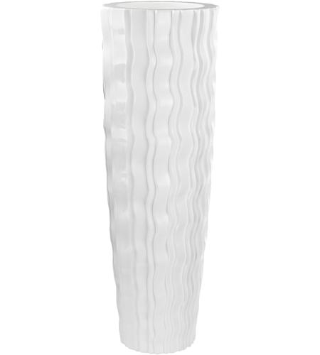Dimond Home 9166-029 Wave Gloss White Planter in Large, Large 