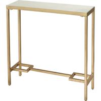 Dimond Home 1114-316 Equus 30 X 9 inch Antique Gold Leaf and White Console Table, Small photo thumbnail