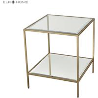 Dimond Home 1114-301 Scotch Mist 21 inch Gold Leaf/Clear Glass/Mirror Accent Table 1114-301_alt9.jpg thumb