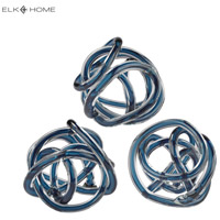 Dimond Home 154-018/S3 Glass Knots Navy Blue Ornamental Accessory 154-018_s3_alt9.jpg thumb
