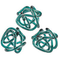 Dimond Home 154-020/S3 Glass Knots Aqua Ornamental Accessory thumb