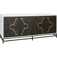 Dimond Home 7011-1511 Stellenbosch 72 X 22 inch Dark Stain with White and Polished Brass Credenza photo thumbnail