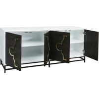 Dimond Home 7011-1511 Stellenbosch 72 X 22 inch Dark Stain with White and Polished Brass Credenza alternative photo thumbnail