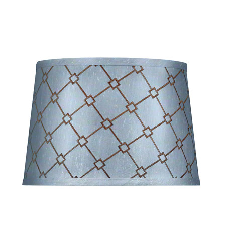 Blue And Brown Patterned 9 Inch Lamp Shade, 9 Inch Lamp Shade