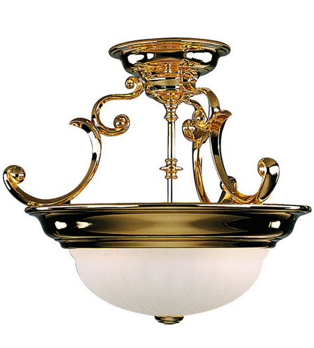 Dolan Designs 524-18 Richland 2 Light Semi Flush mount Old Brass