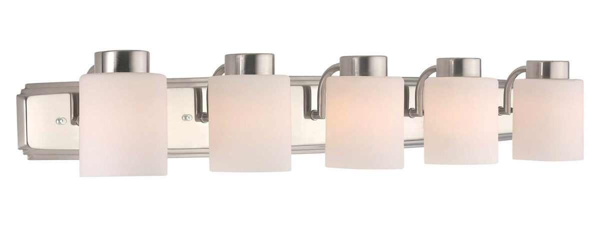 Dolan Designs 3505-09 Westport 5 Light 39 inch Satin Nickel Bath Bar Wall Light