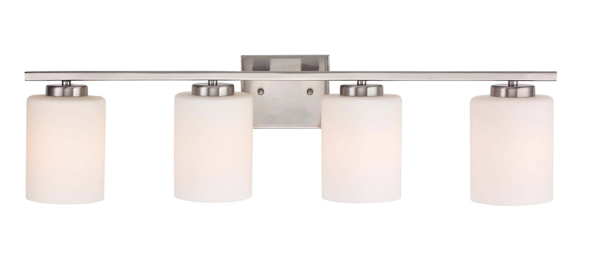 Dolan Designs 3884-09 Chloe 4 Light 28.5 inch Satin Nickel Bath Bar Wall Light