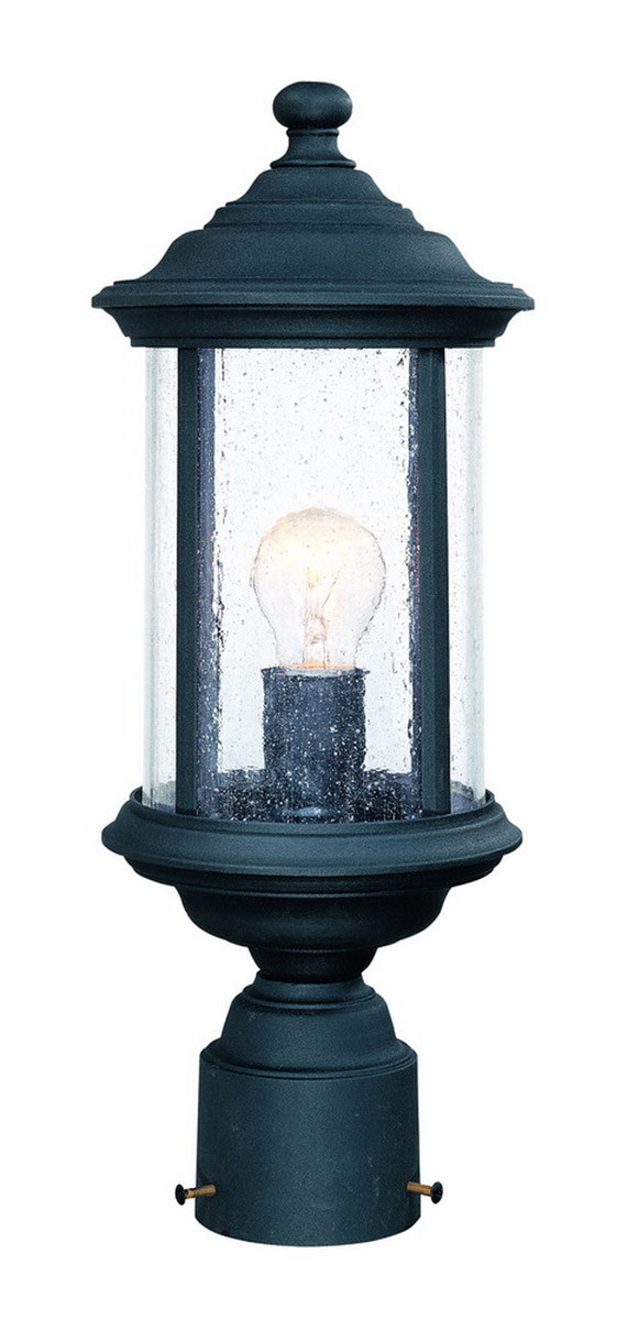 Dolan Designs 916-50 Walnut Grove 1 Light 17 inch Black Exterior Post Lantern