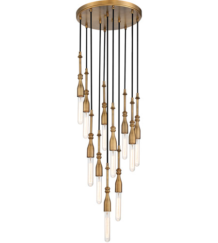 Designers Fountain D231M-11CH-OSB Louise 11 Light 15 inch Old Satin Brass Chandelier Ceiling Light