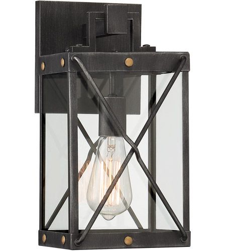 Designers Fountain D242M-7OW-WP Shady Glen 1 Light 14 inch Weathered Pewter Outdoor Wall Lantern