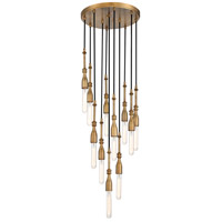 Designers Fountain D231M-11CH-OSB Louise 11 Light 15 inch Old Satin Brass Chandelier Ceiling Light thumb
