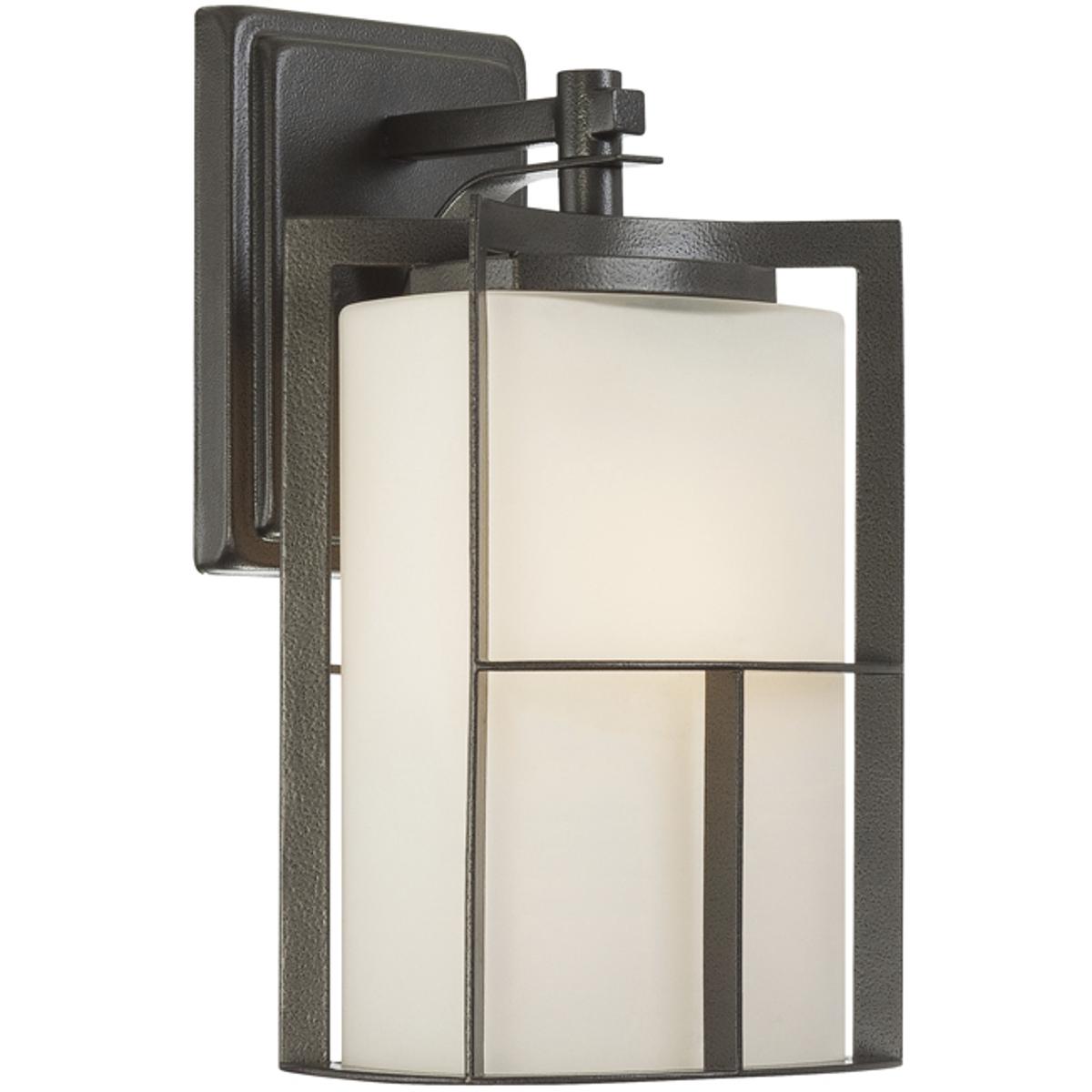Designers Fountain 31821-CHA Braxton 1 Light 13 inch Charcoal Outdoor Wall Lantern