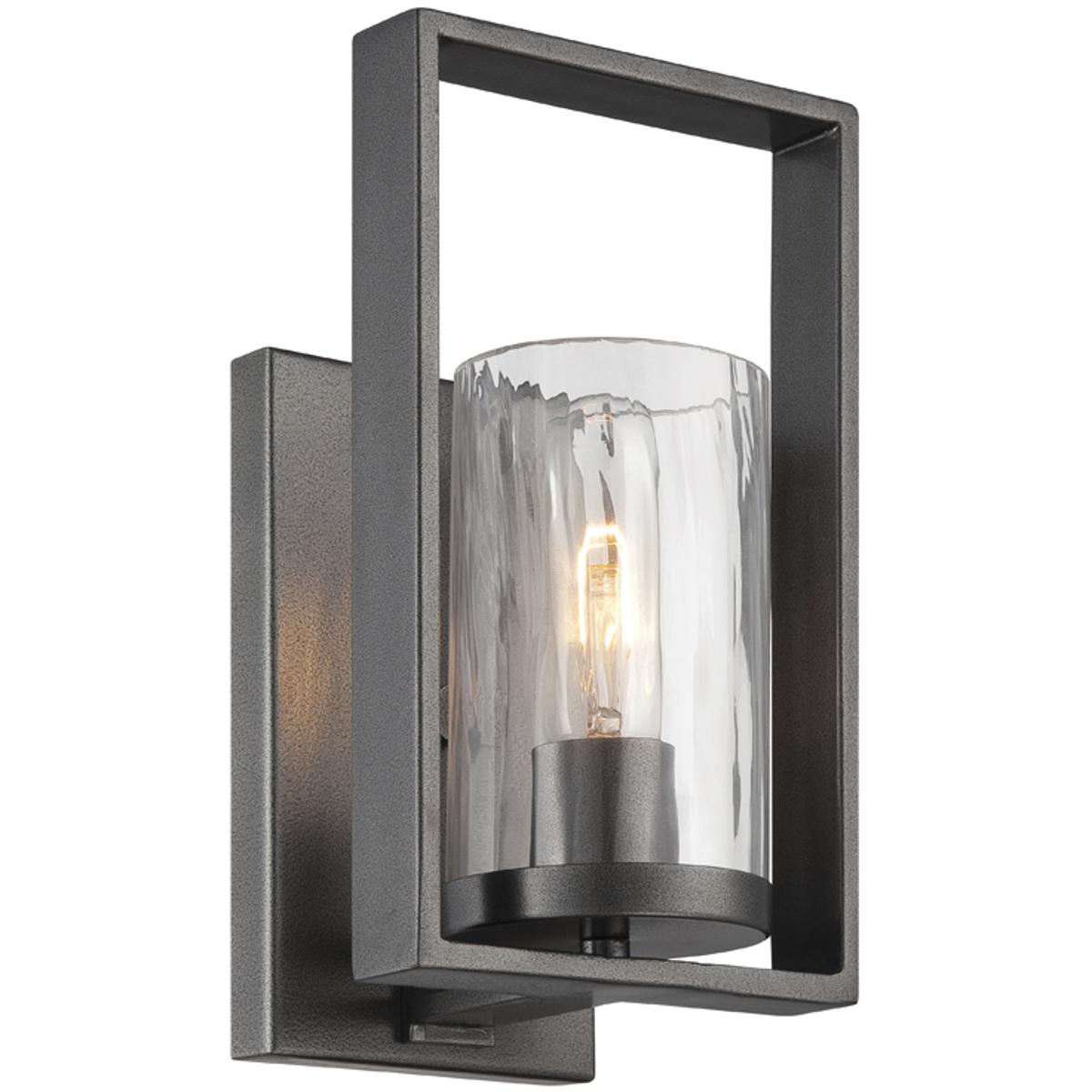 Designers Fountain 86501-CHA Elements 1 Light 6 inch Charcoal Wall Sconce Wall Light
