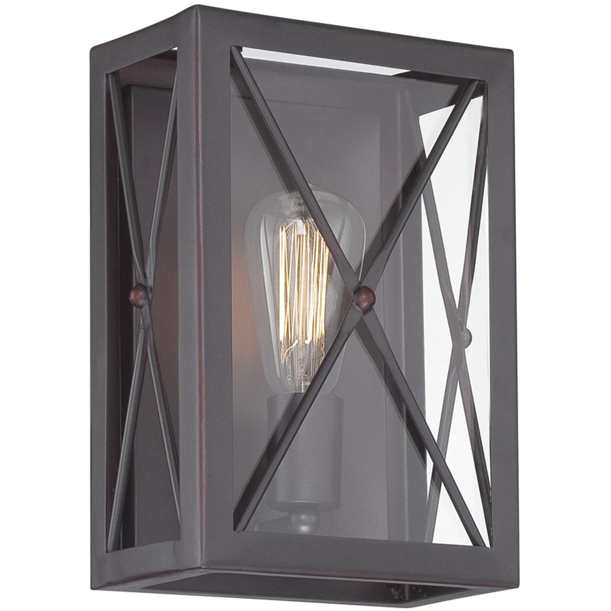 Designers Fountain 87301-SB High Line 1 Light 7.5 inch Satin Bronze Wall Sconce Wall Light