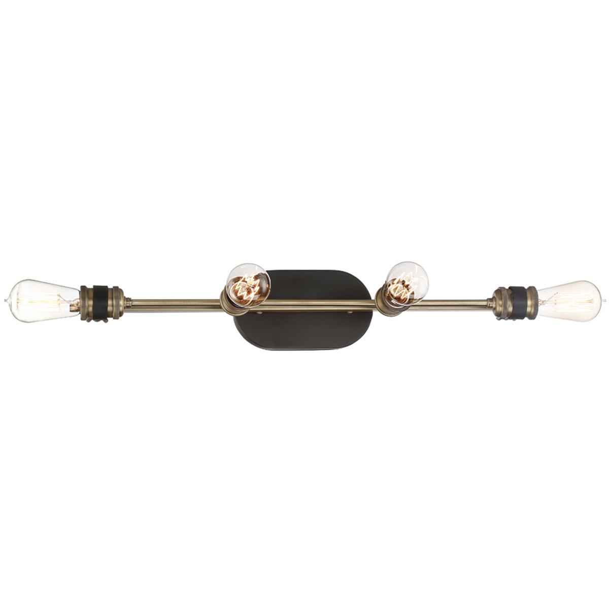 Designers Fountain 91004-VB Miles 4 Light 34 inch Vintage Bronze Bath Bar Wall Light