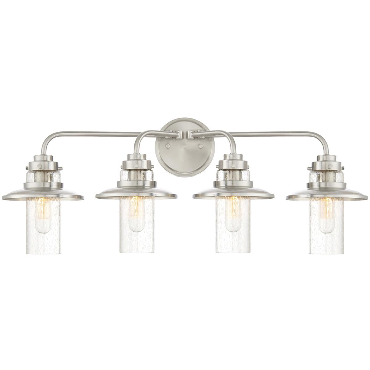 Designers Fountain 91504-SP Dover 4 Light 29.75 inch Satin Platinum Bath Light Wall Light