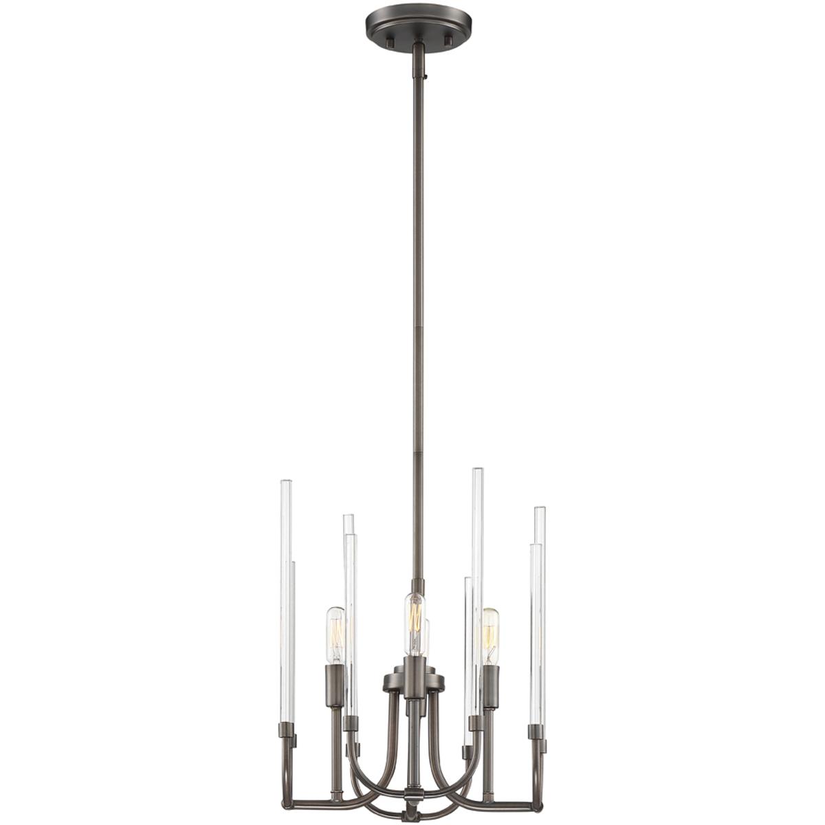 Designers Fountain 91784-SCB Laretto 4 Light 12 inch Satin Copper Bronze Chandelier Ceiling Light