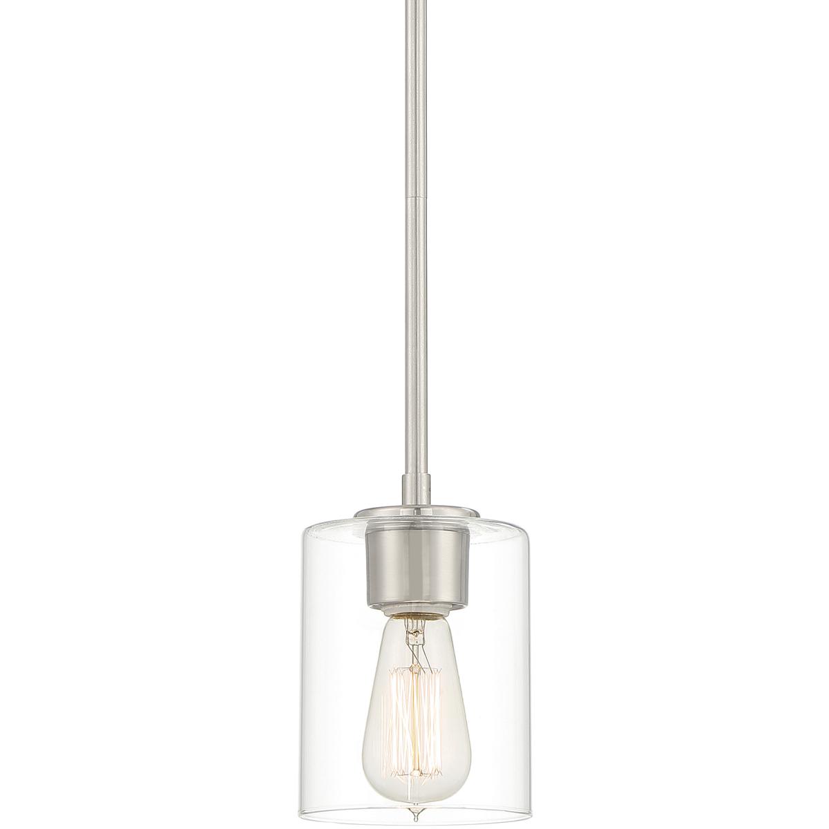 Designers Fountain 93030-SP Liam 1 Light 5 inch Satin Platinum Mini Pendant Ceiling Light