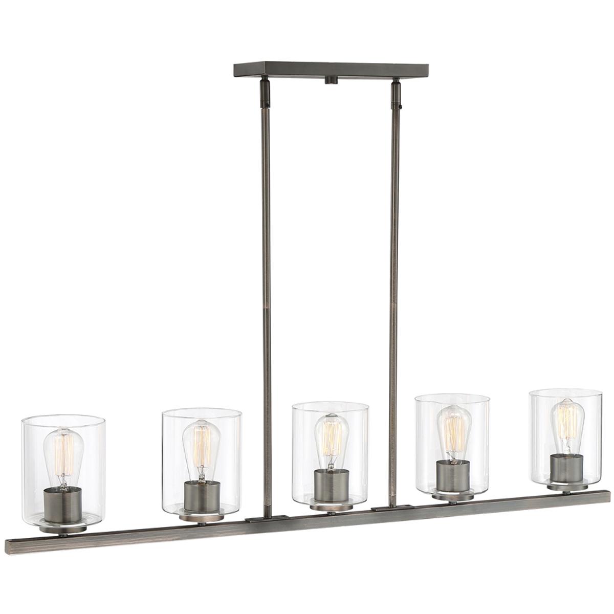 Designers Fountain 93038-SCB Liam 5 Light 42.75 inch Satin Copper Bronze Island Ceiling Light