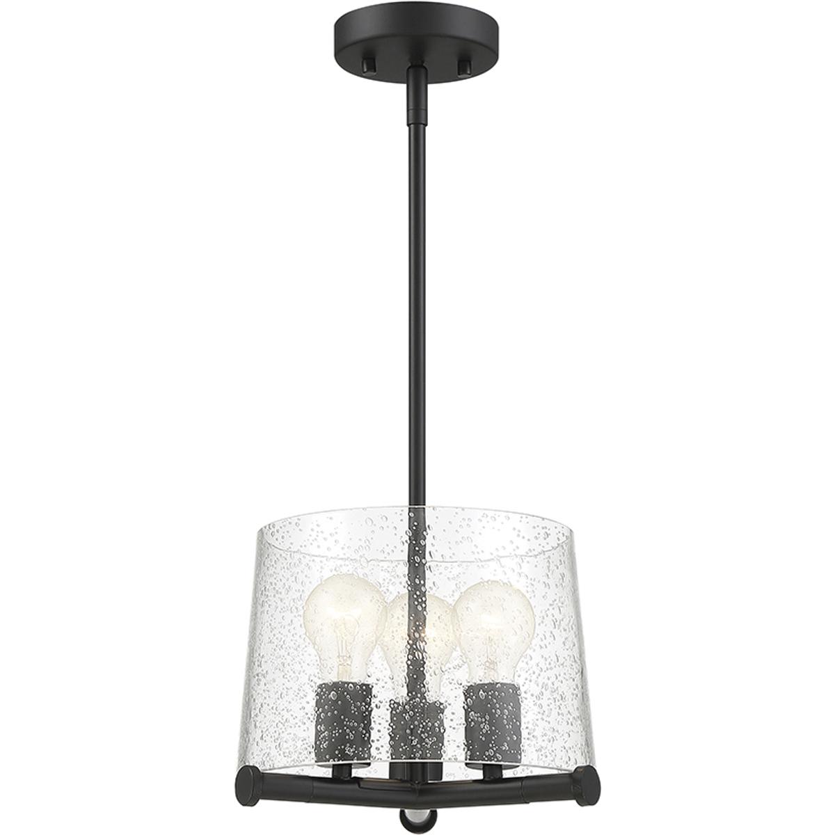 Designers Fountain 95831-MB Matteson 3 Light 10.25 inch Matte Black Pendant Ceiling Light