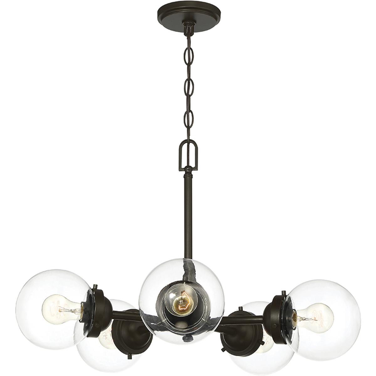 Designers Fountain 95985-ORB Knoll 5 Light 26 inch Oil Rubbed Bronze Chandelier Ceiling Light