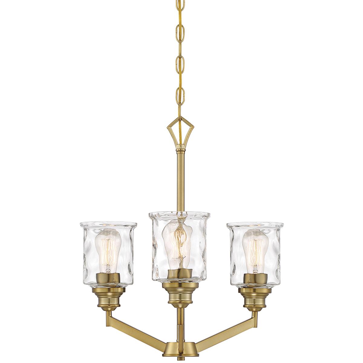 Designers Fountain 96383-BG Drake 3 Light 19 inch Brushed Gold Chandelier Ceiling Light