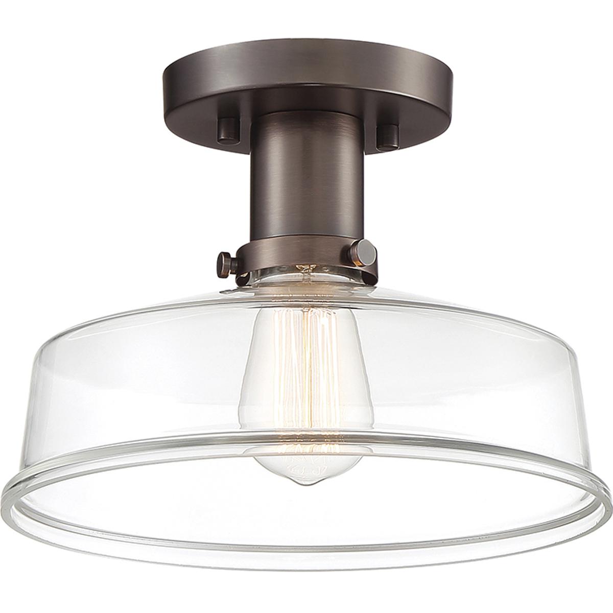 Designers Fountain 96511-SCB Carson 1 Light 10.75 inch Satin Copper Bronze Semi-Flush Ceiling Light