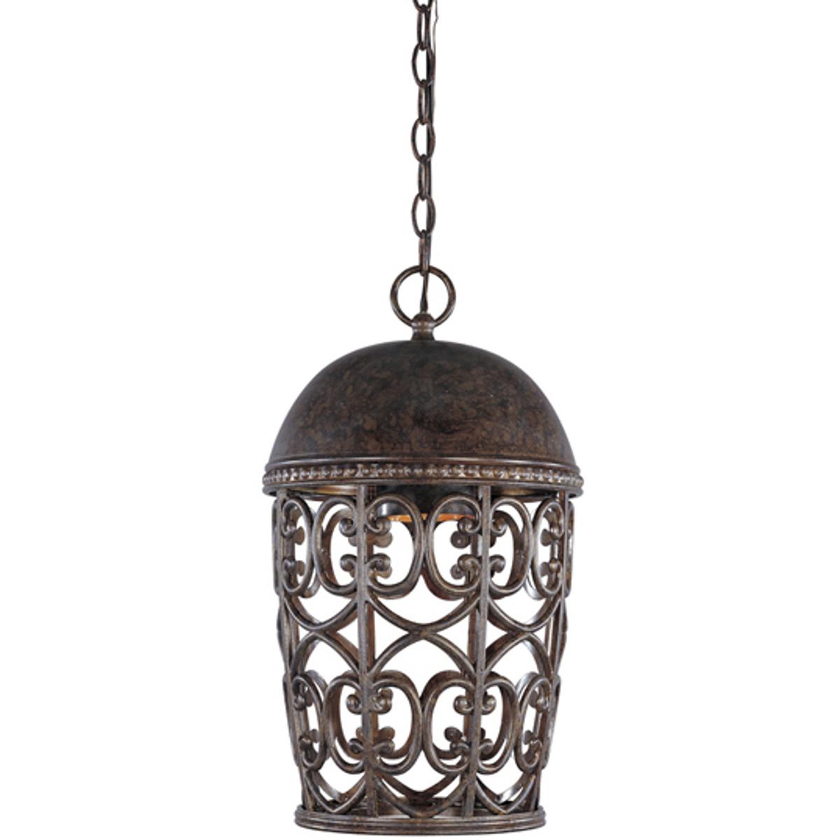 Designers Fountain 97594-BU Amherst 1 Light 10 inch Burnt Umber Outdoor Hanging Lantern