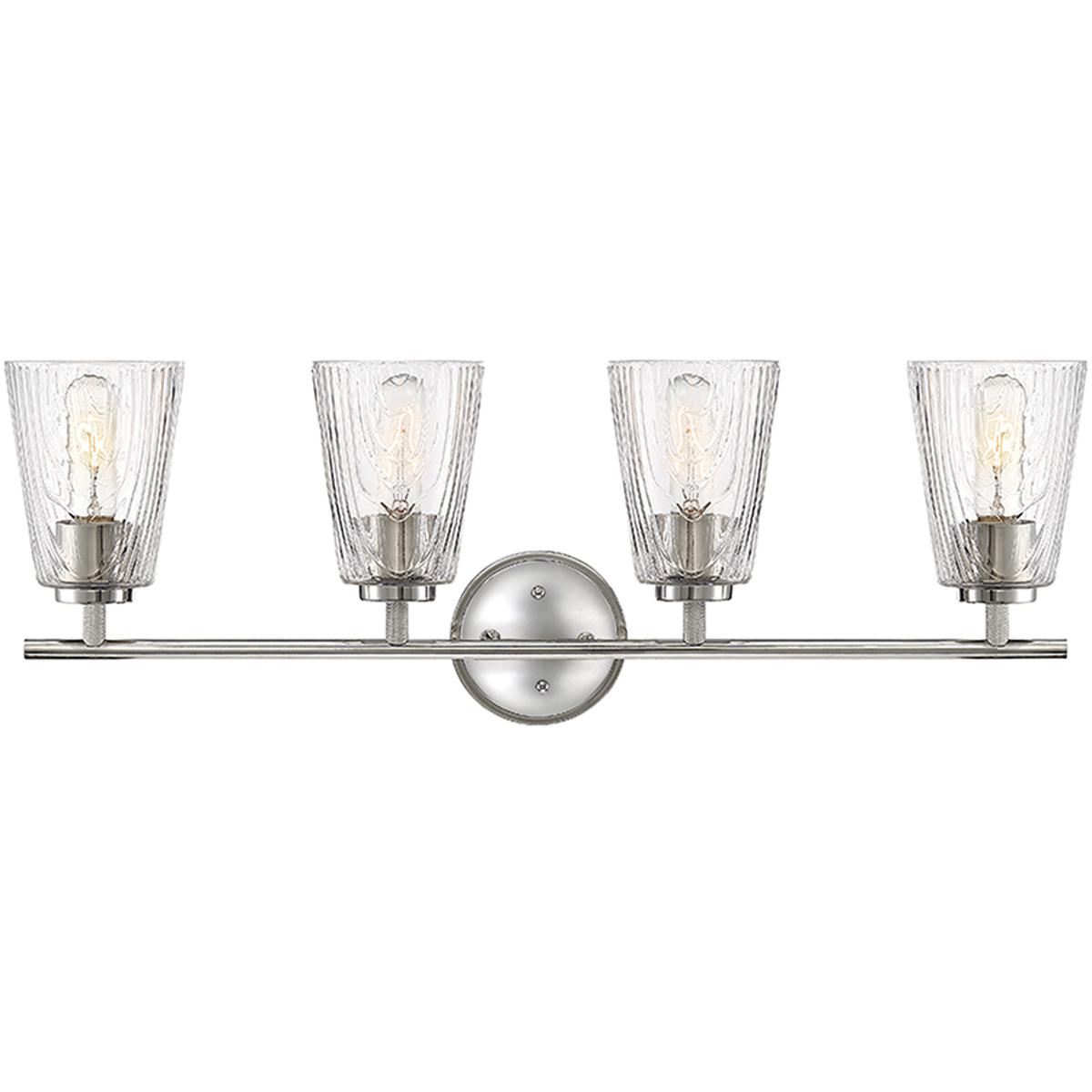 Designers Fountain D201M-4B-PN Westwood 4 Light 29.75 inch Polished Nickel Bath Bar Wall Light