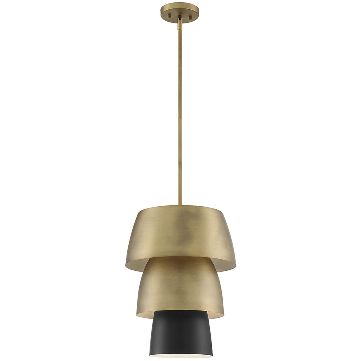 Designers Fountain D213M-14P-OSB Moonshadow 1 Light 14 inch Old Satin Brass Pendant Ceiling Light