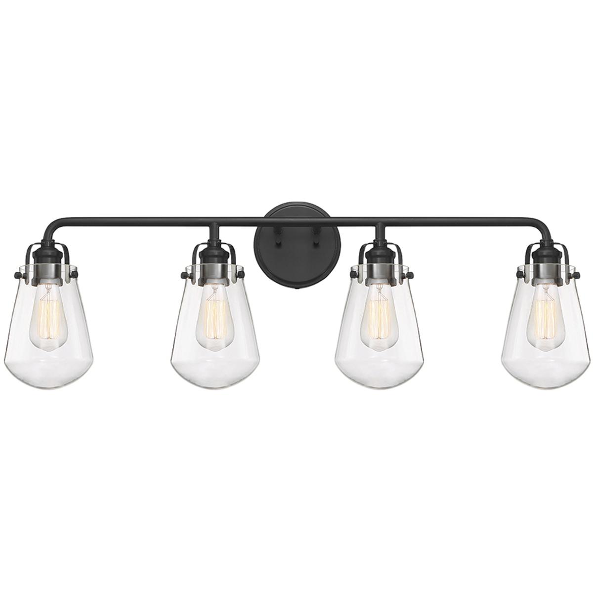 Designers Fountain D216M-4B-MB Elliott 4 Light 32 inch Matte Black Bath Bar Wall Light