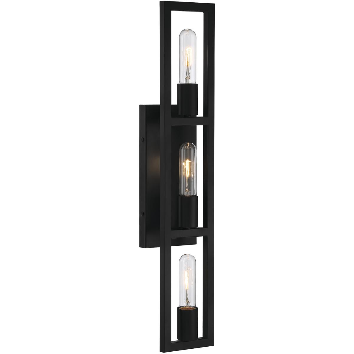 Designers Fountain D224M-3B-MB Urban Oasis 3 Light 25 inch Matte Black Vanity Light Wall Light