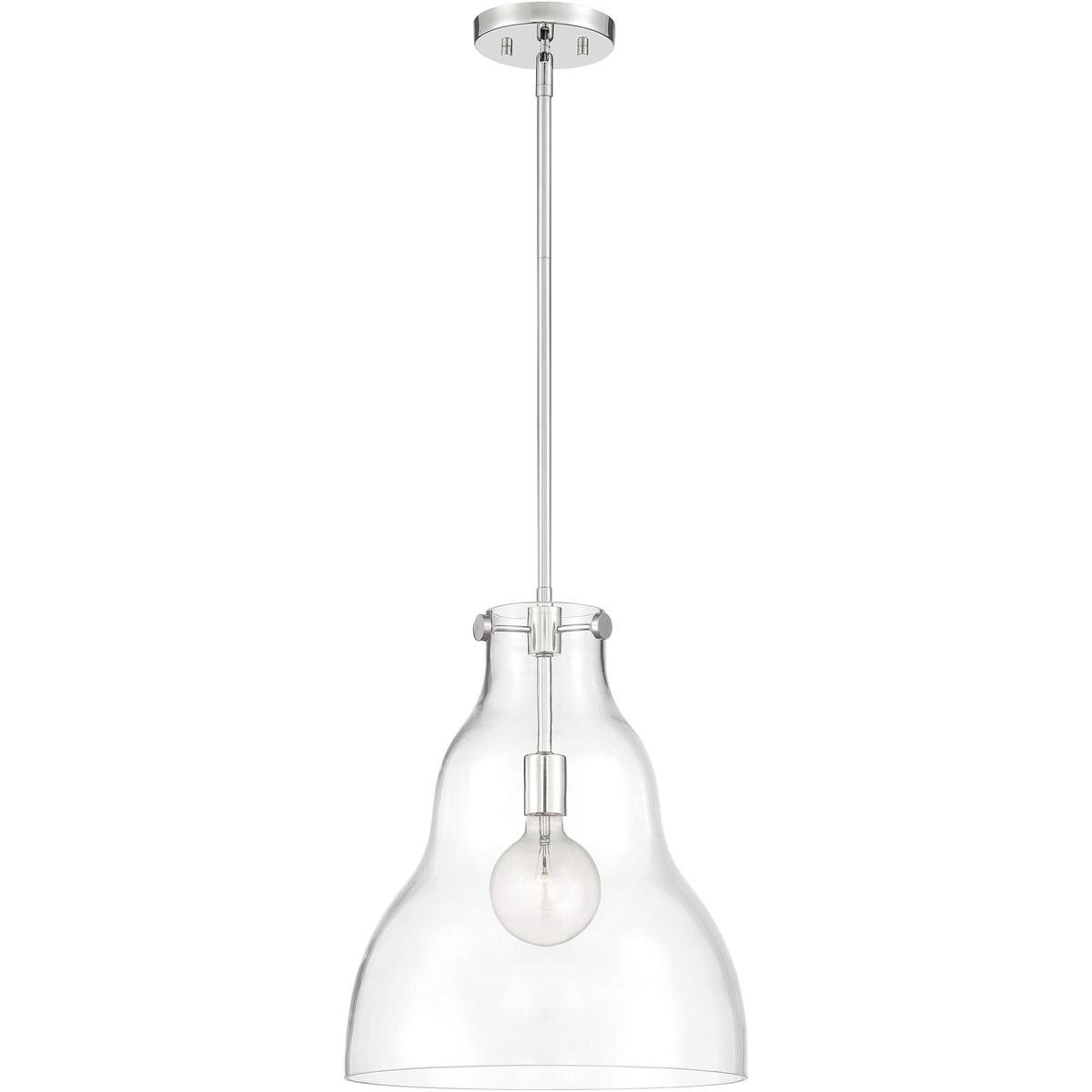 Designers Fountain D229M-14P-PN Lakeview 1 Light 14 inch Polished Nickel Pendant Ceiling Light
