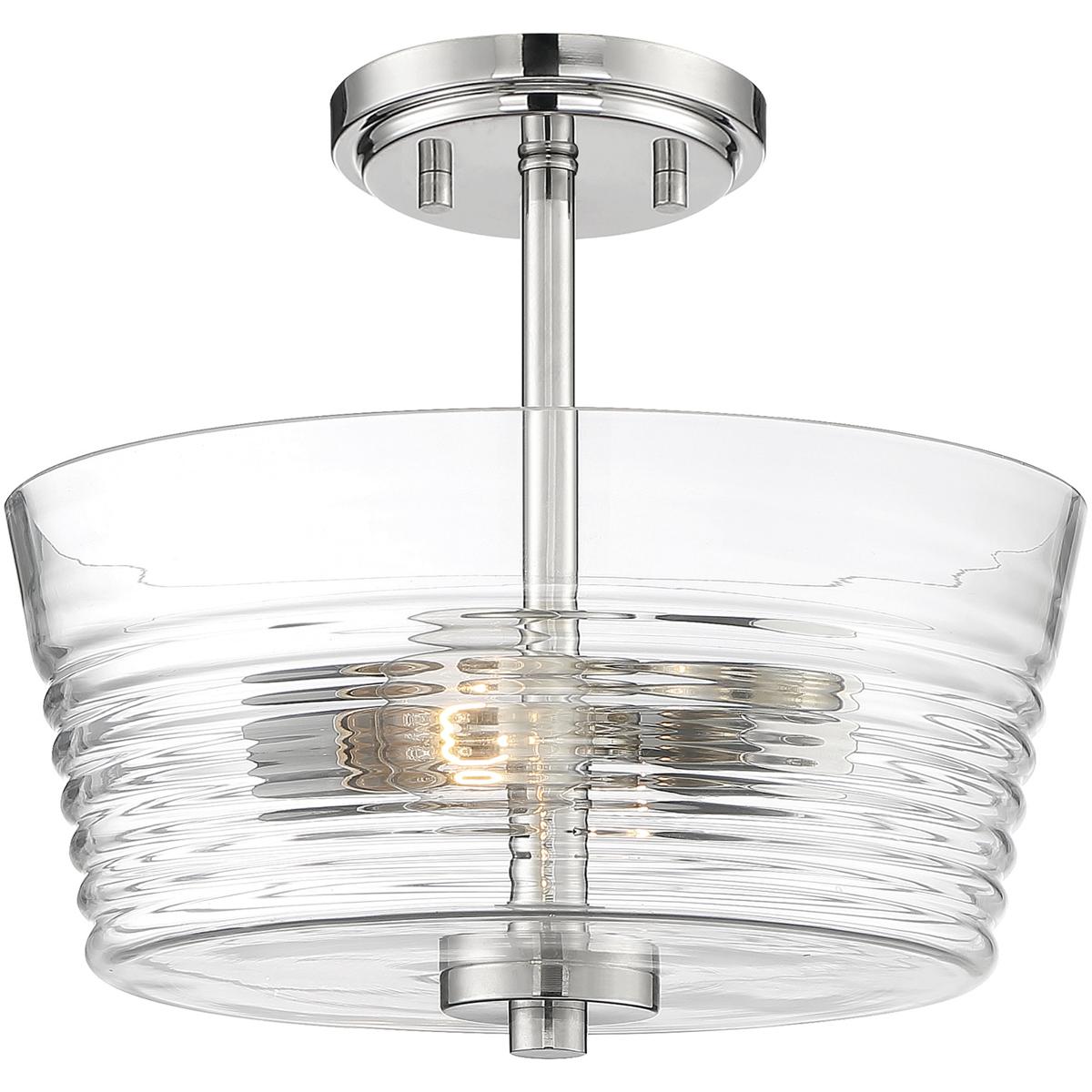 Designers Fountain D230M-SF-PN Ingo 2 Light 12 inch Polished Nickel Semi-Flush Ceiling Light