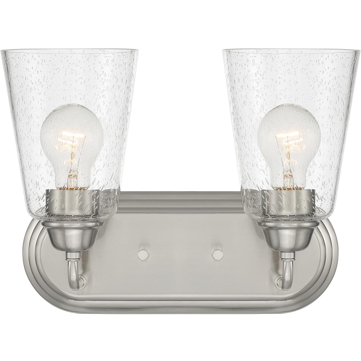 Designers Fountain D241M-2B-BN Zane 2 Light 12.5 inch Brushed Nickel Vanity Light Wall Light