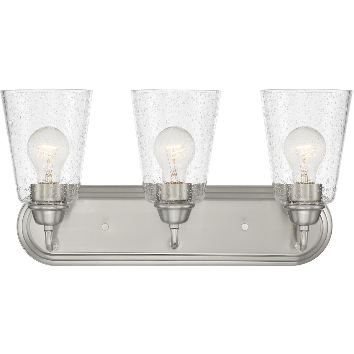 Designers Fountain D241M-3B-BN Zane 3 Light 19 inch Brushed Nickel Vanity Light Wall Light