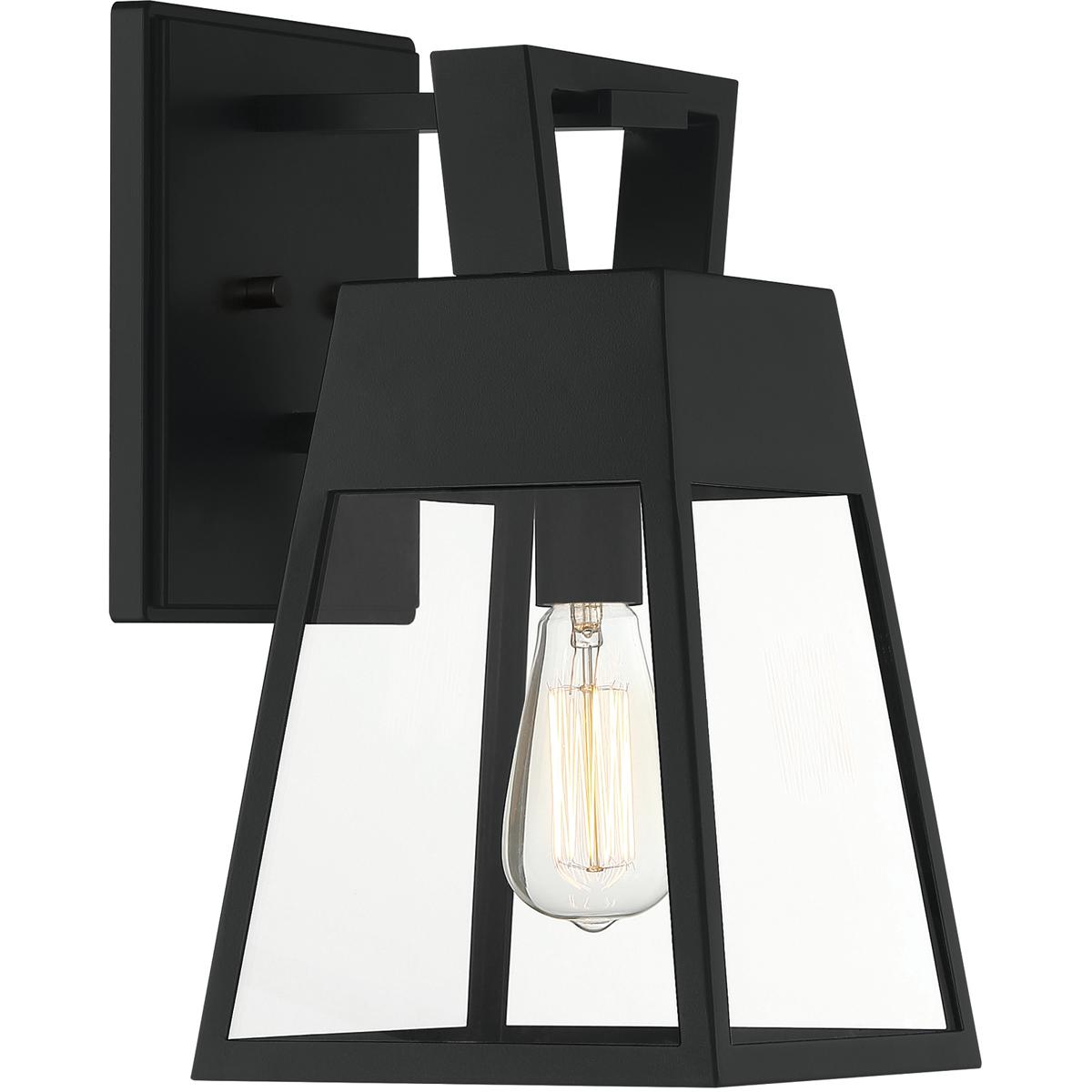 Designers Fountain D244M-8OW-MB Cooper 1 Light 15 inch Matte Black Outdoor Wall Lantern