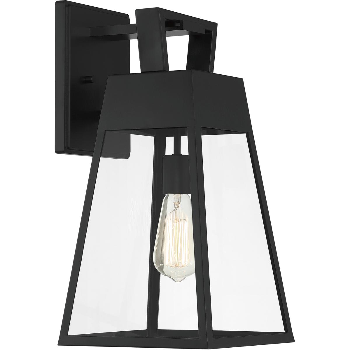 Designers Fountain D244M-9OW-MB Cooper 1 Light 18 inch Matte Black Outdoor Wall Lantern